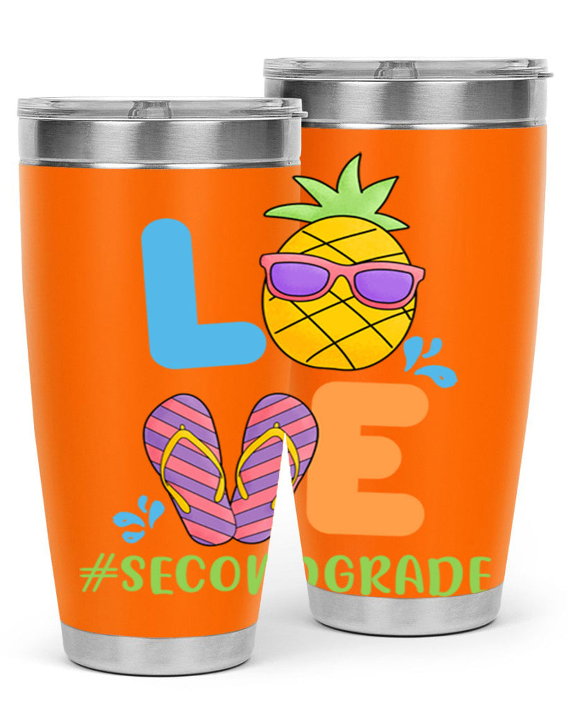 LOVE 2nd Grade Summer Pineapple 17#- second grade- Tumbler