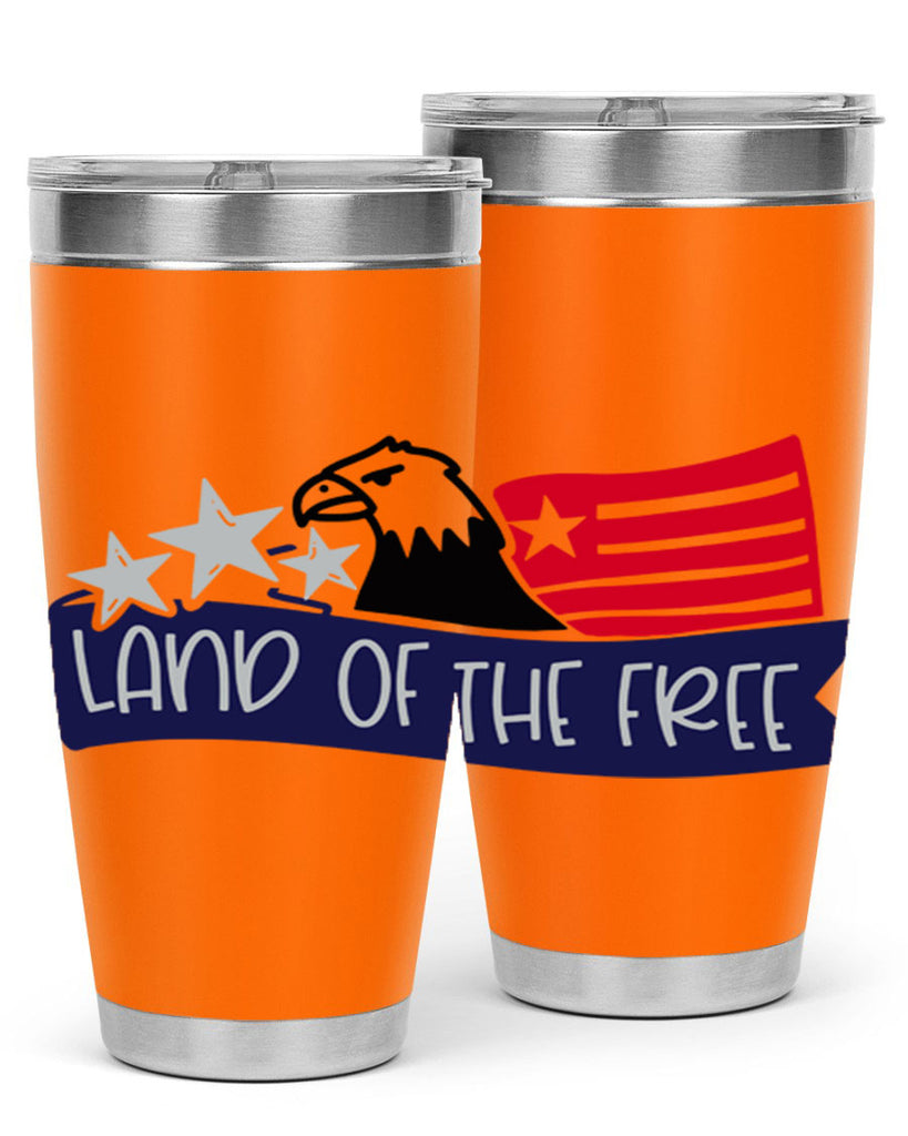 Land Of The Free Style 157#- Fourt Of July- Tumbler
