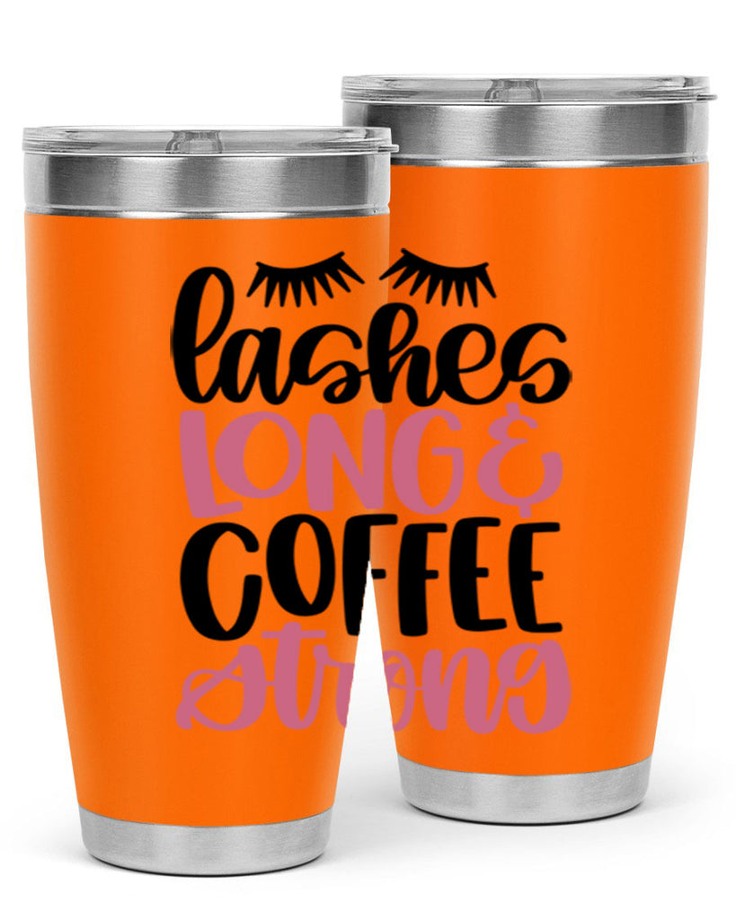 Lashes Long Coffee Strong Style 67#- make up- Tumbler