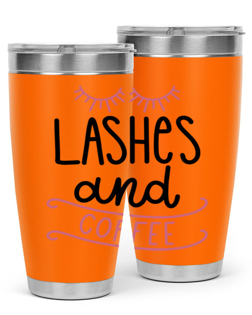 Lashes and Coffee Style 68#- make up- Tumbler