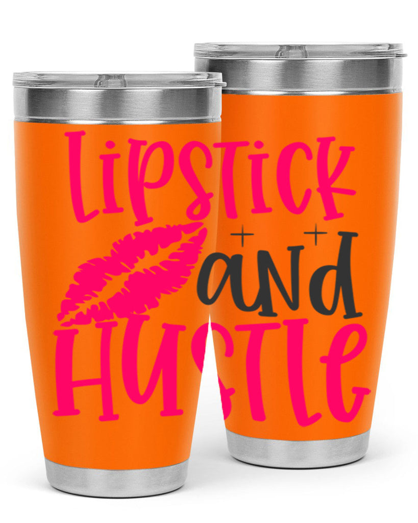 Lipstick and Hustle design Style 230#- make up- Tumbler