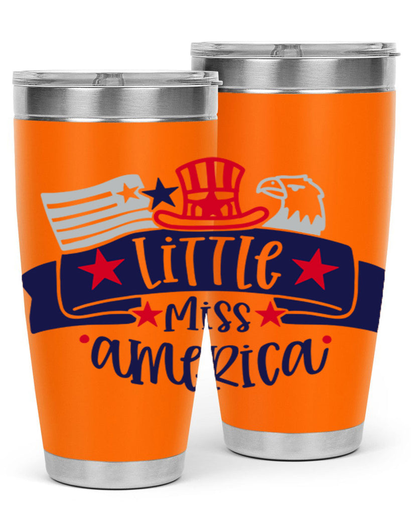 Little Miss America Style 162#- Fourt Of July- Tumbler