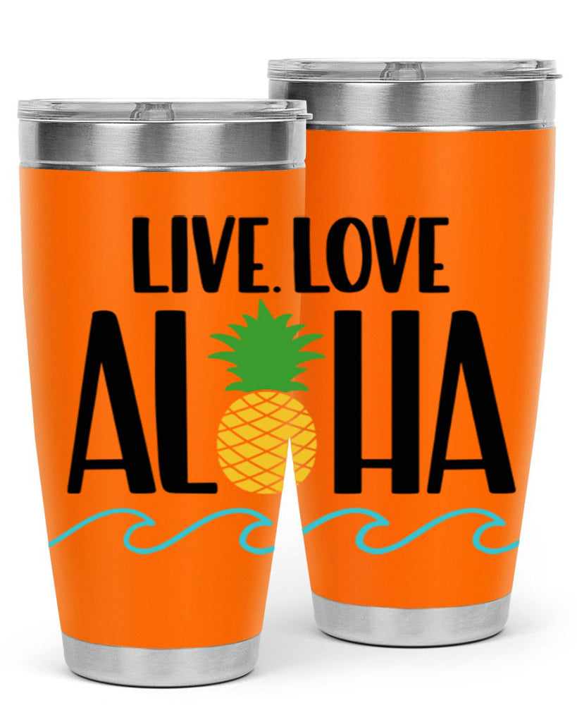 Live Love Aloha Style 30#- summer- Tumbler