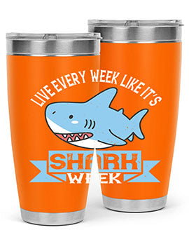 Live every week like it’s shark week Style 54#- shark  fish- Tumbler