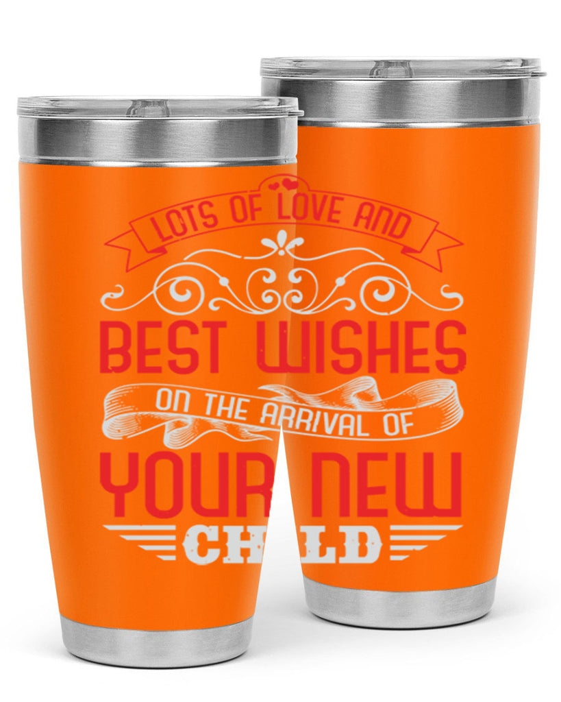 Lots of loe and best wishes Style 30#- baby shower- tumbler