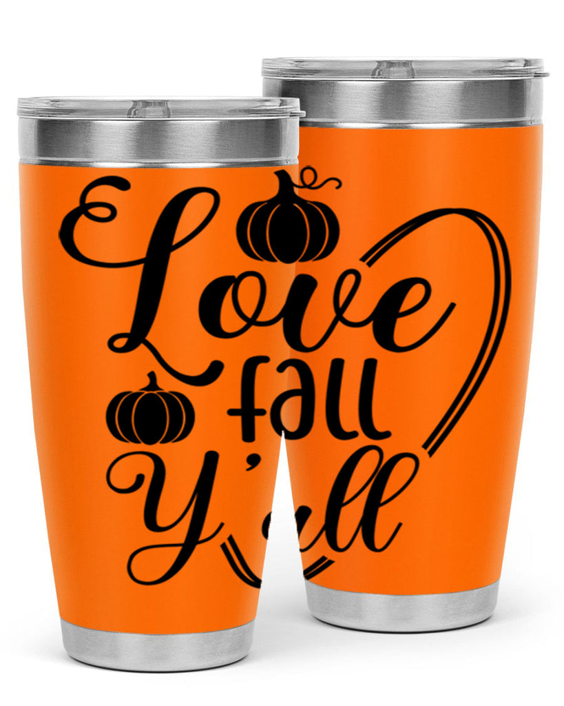 Love Fall Yall 412#- fall- Tumbler