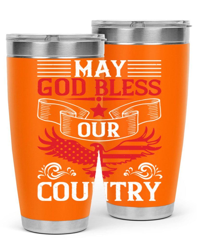 May God bless our country Style 133#- Fourt Of July- Tumbler