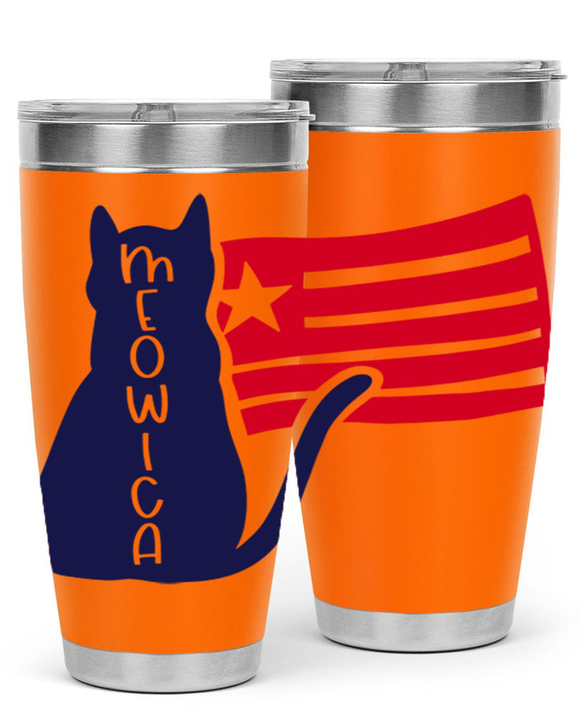 Meowica Style 166#- Fourt Of July- Tumbler