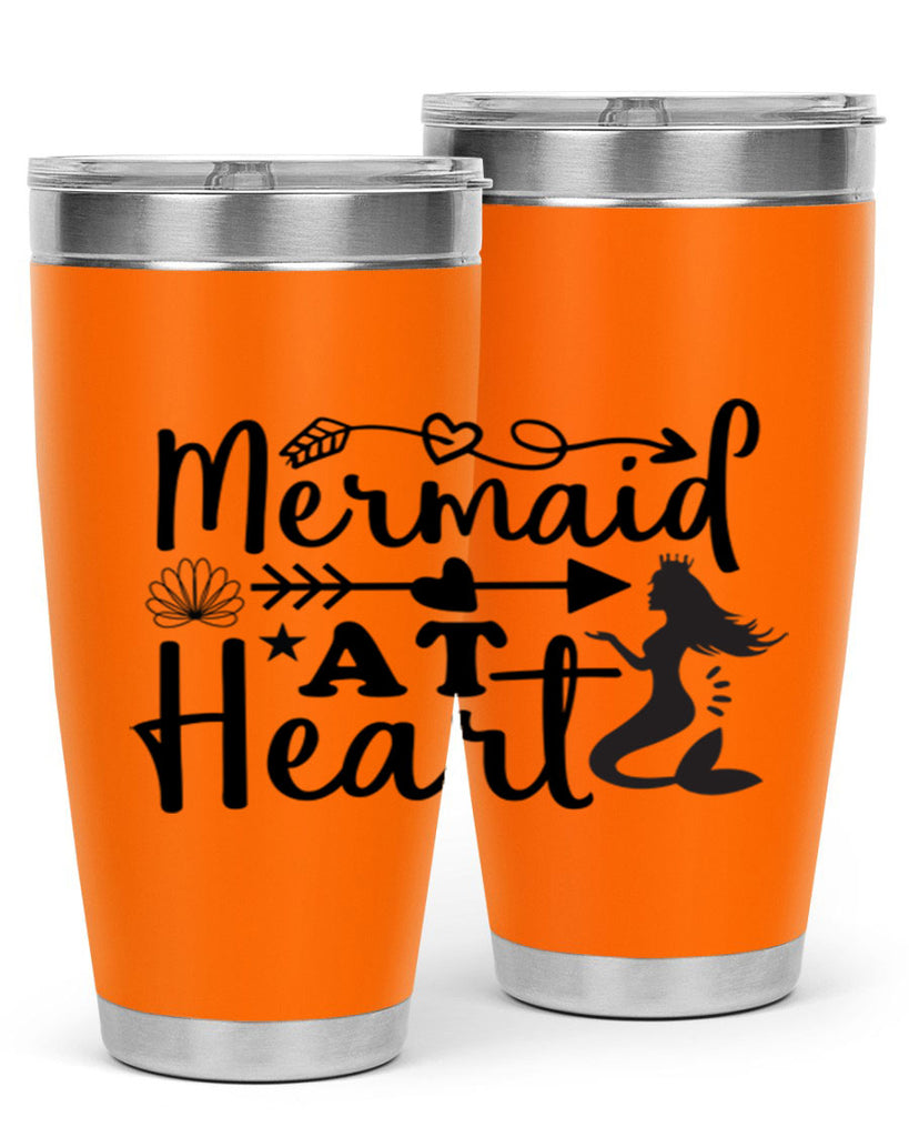 Mermaid at Heart design 397#- mermaid- Tumbler