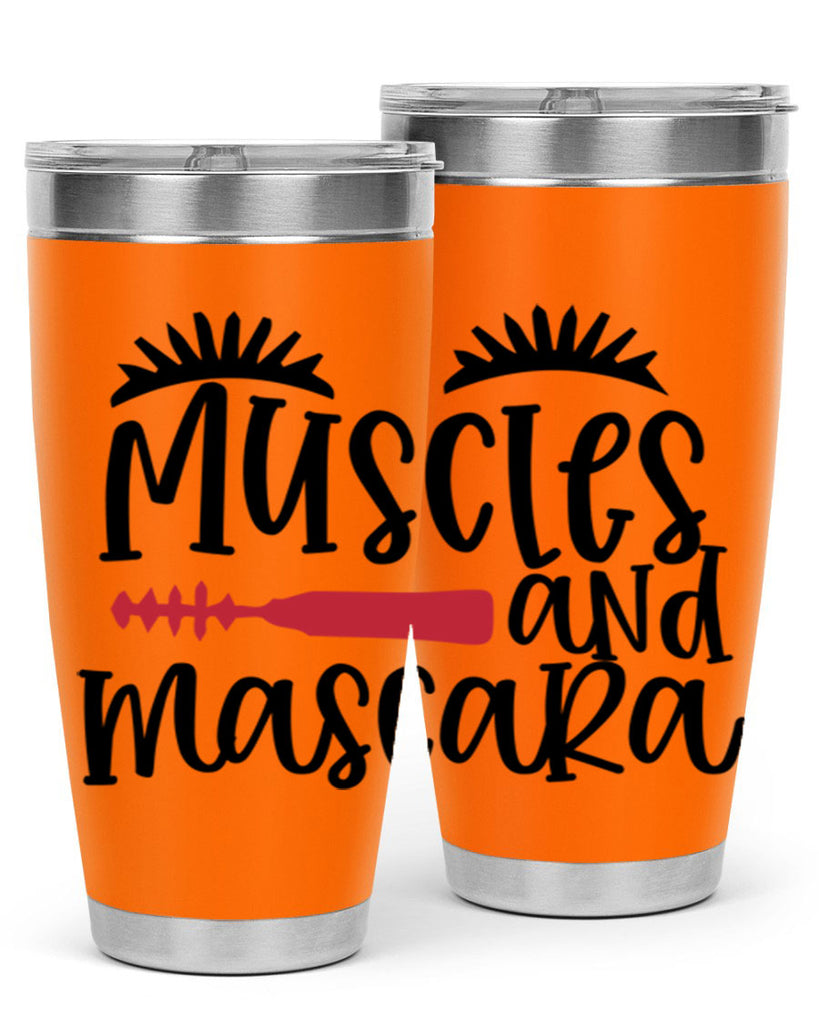 Muscles and mascara design Style 221#- make up- Tumbler
