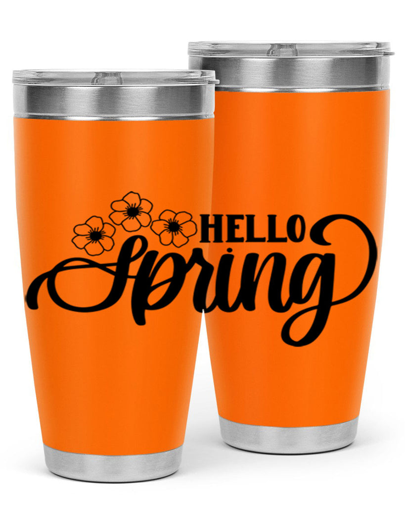 PNG_Hello Spring393#- spring- Tumbler
