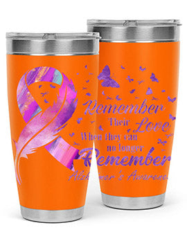 Remember heir Love Alzheimer Awareness 213#- alzheimers- Tumbler