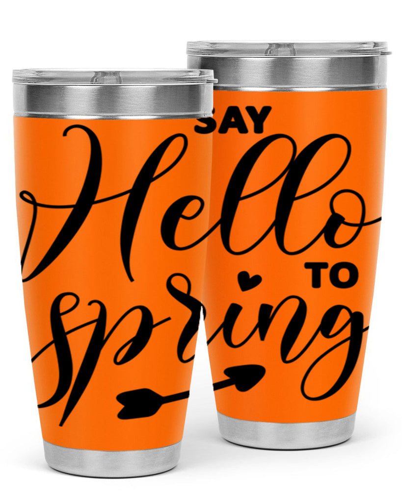 Say Hello to Spring402#- spring- Tumbler