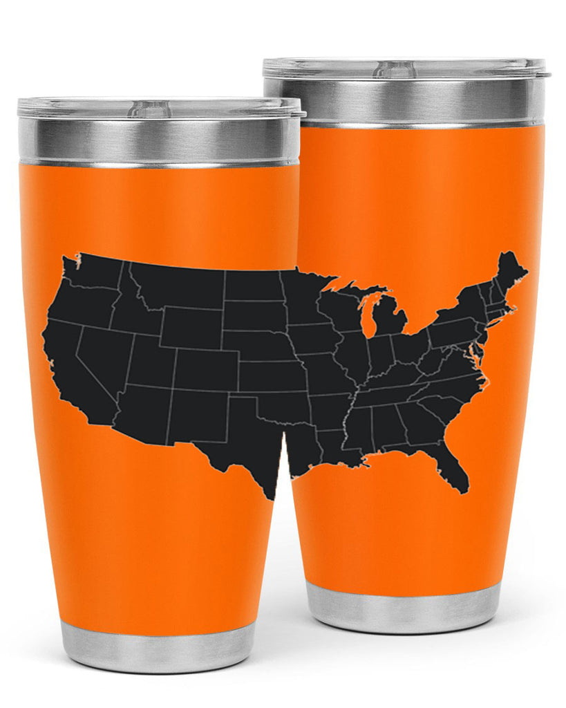 Separate Color Map Style 71#- Fourt Of July- Tumbler