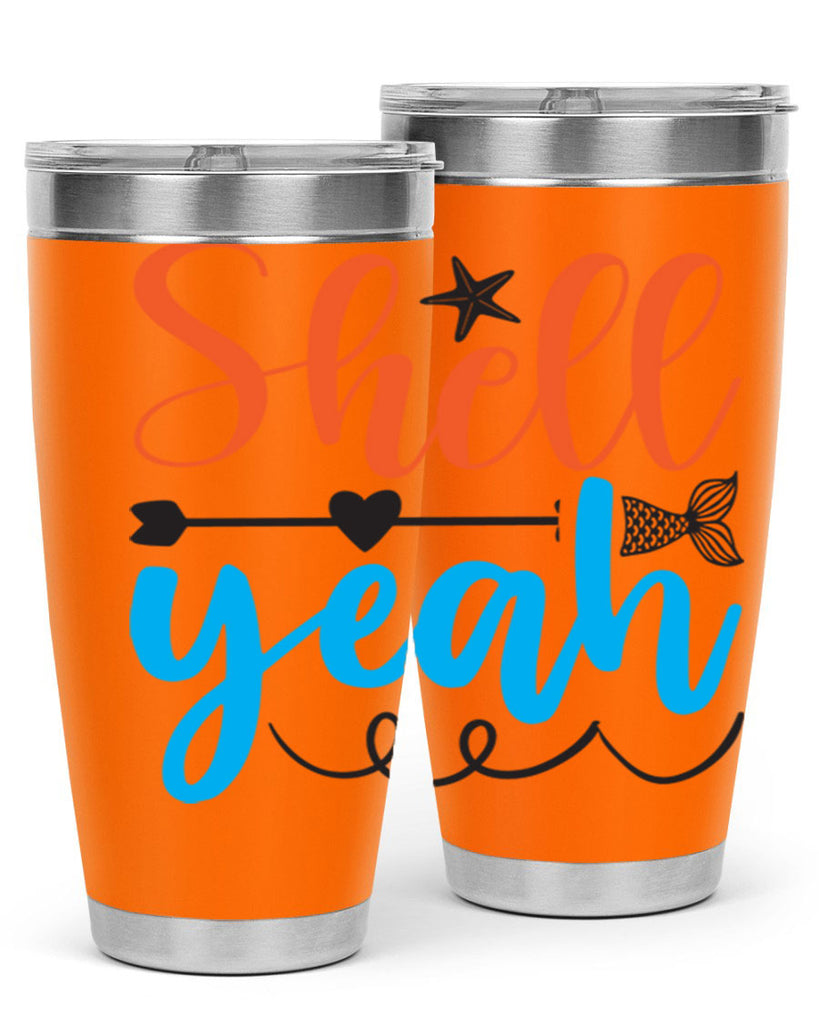 Shell Yeah 594#- mermaid- Tumbler
