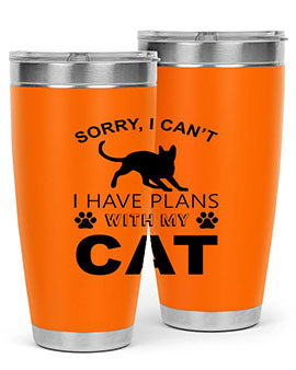 Sorry I Cant Style 116#- cat- Tumbler