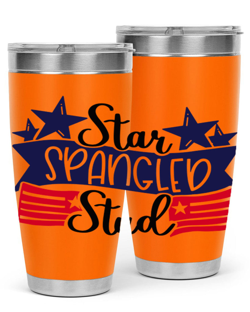 Star Spangled Stud Style 173#- Fourt Of July- Tumbler