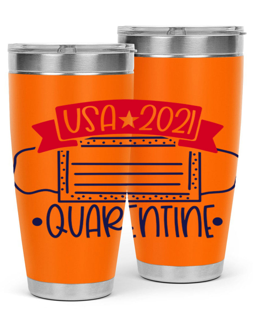 USA Quarentine Style 183#- Fourt Of July- Tumbler