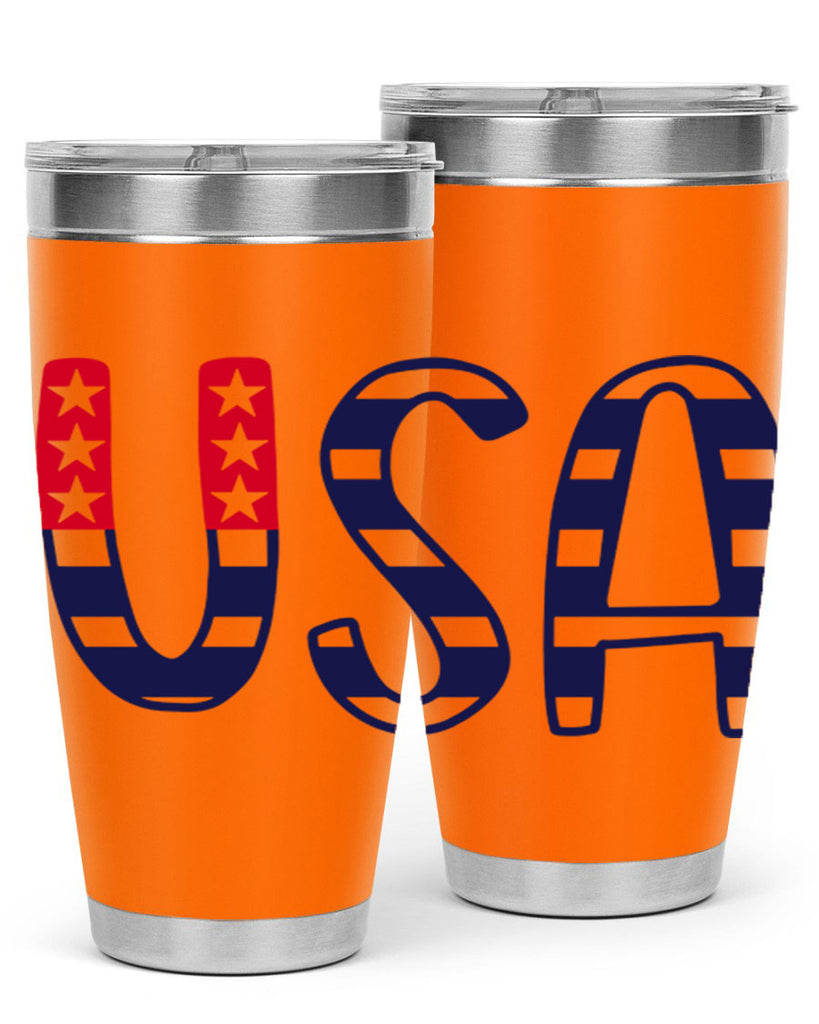 USA Style 184#- Fourt Of July- Tumbler