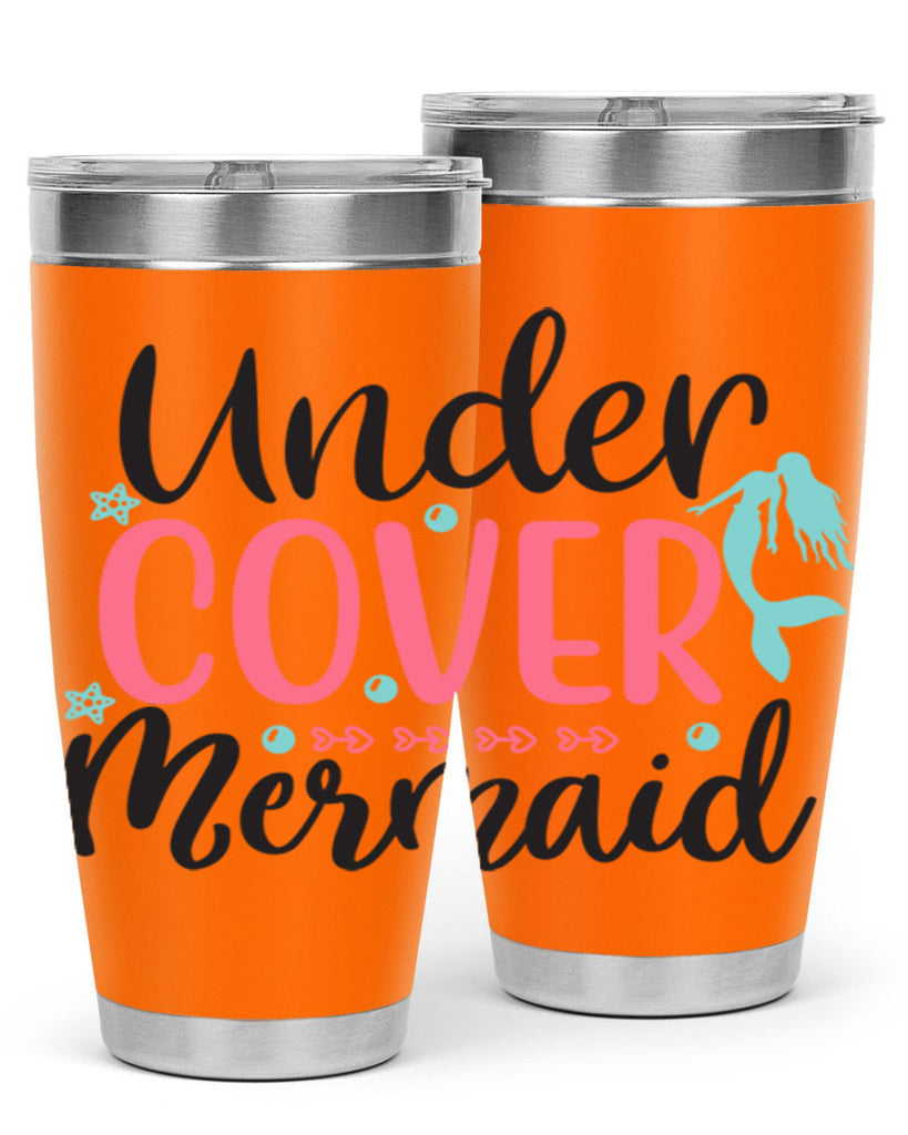 Undercover Mermaid 656#- mermaid- Tumbler