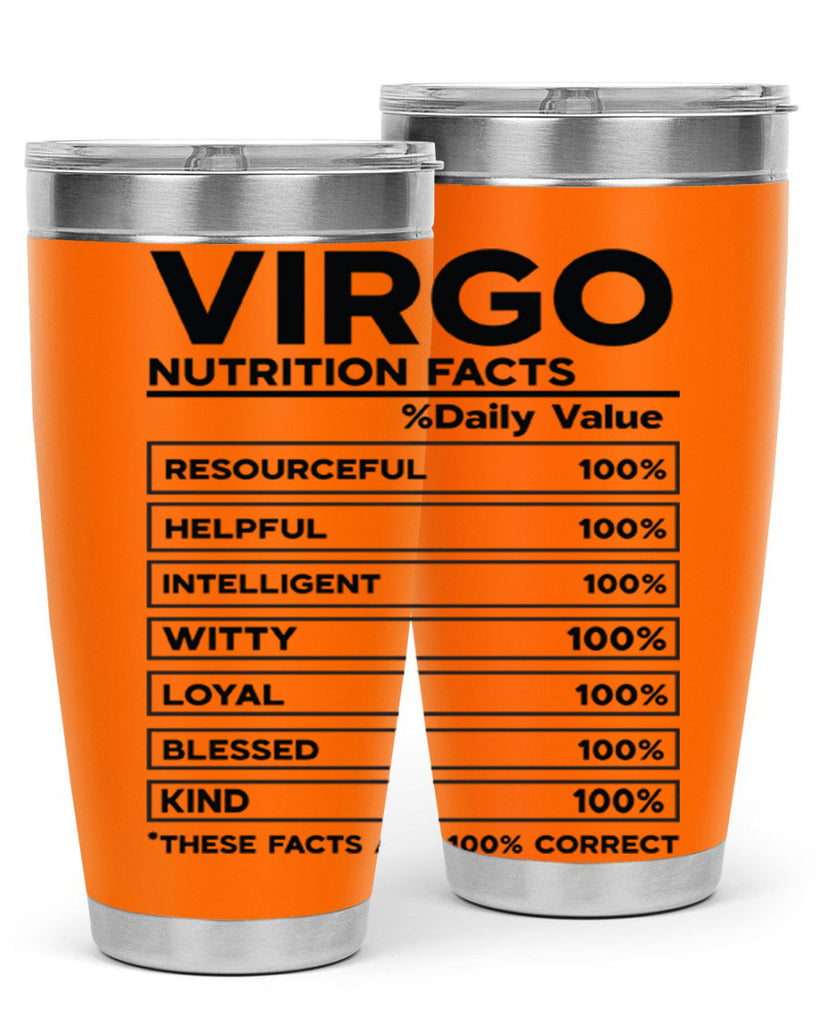 Virgo Nutrition Facts 530#- zodiac- Tumbler