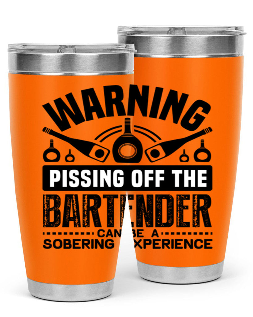 Warning Style 10#- bartender- tumbler