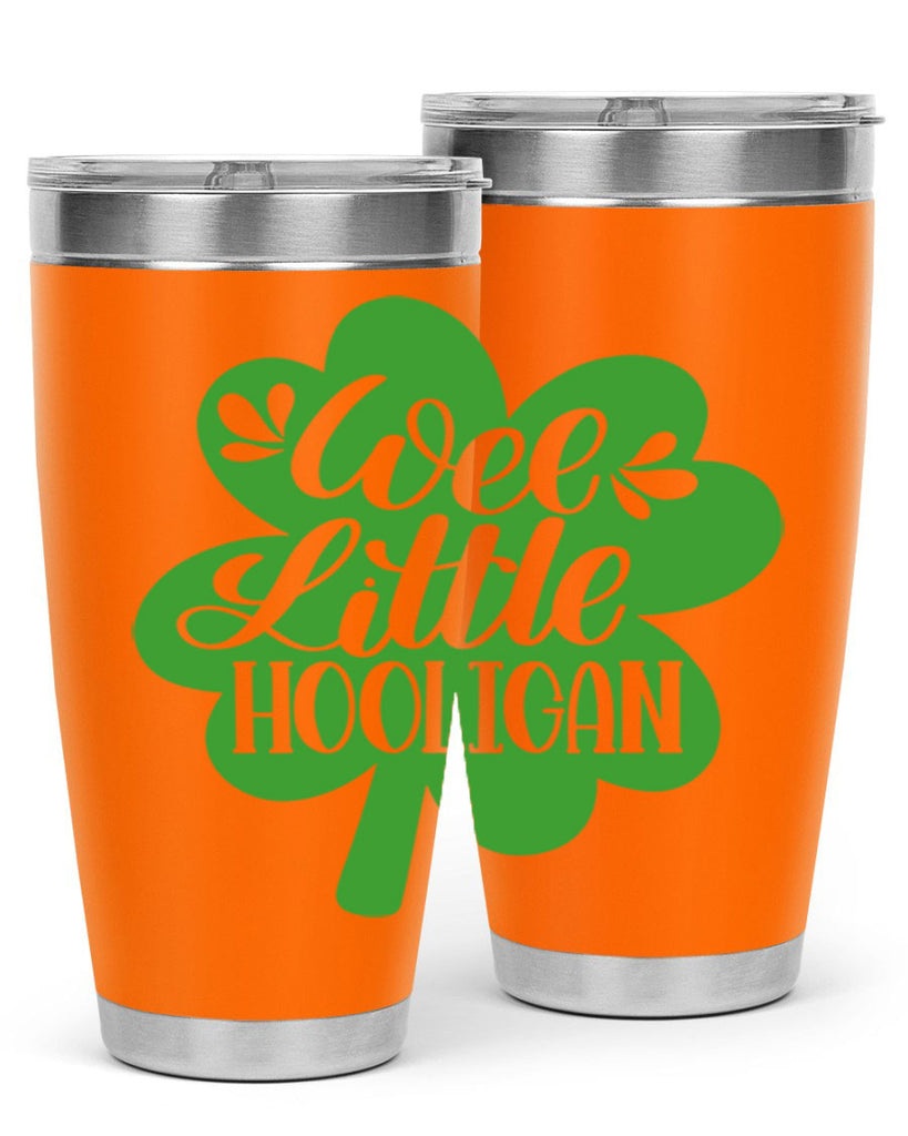 Wee Little Hooligan Style 16#- St Patricks Day- Tumbler