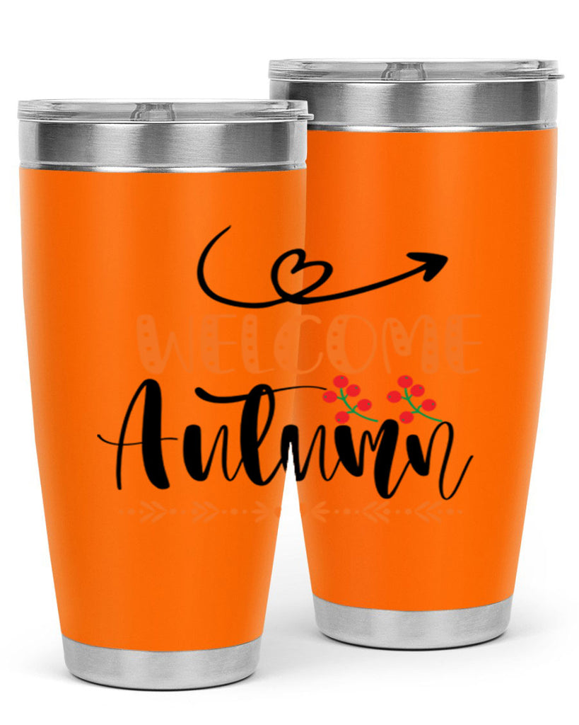 Welcome Autumn 628#- fall- Tumbler