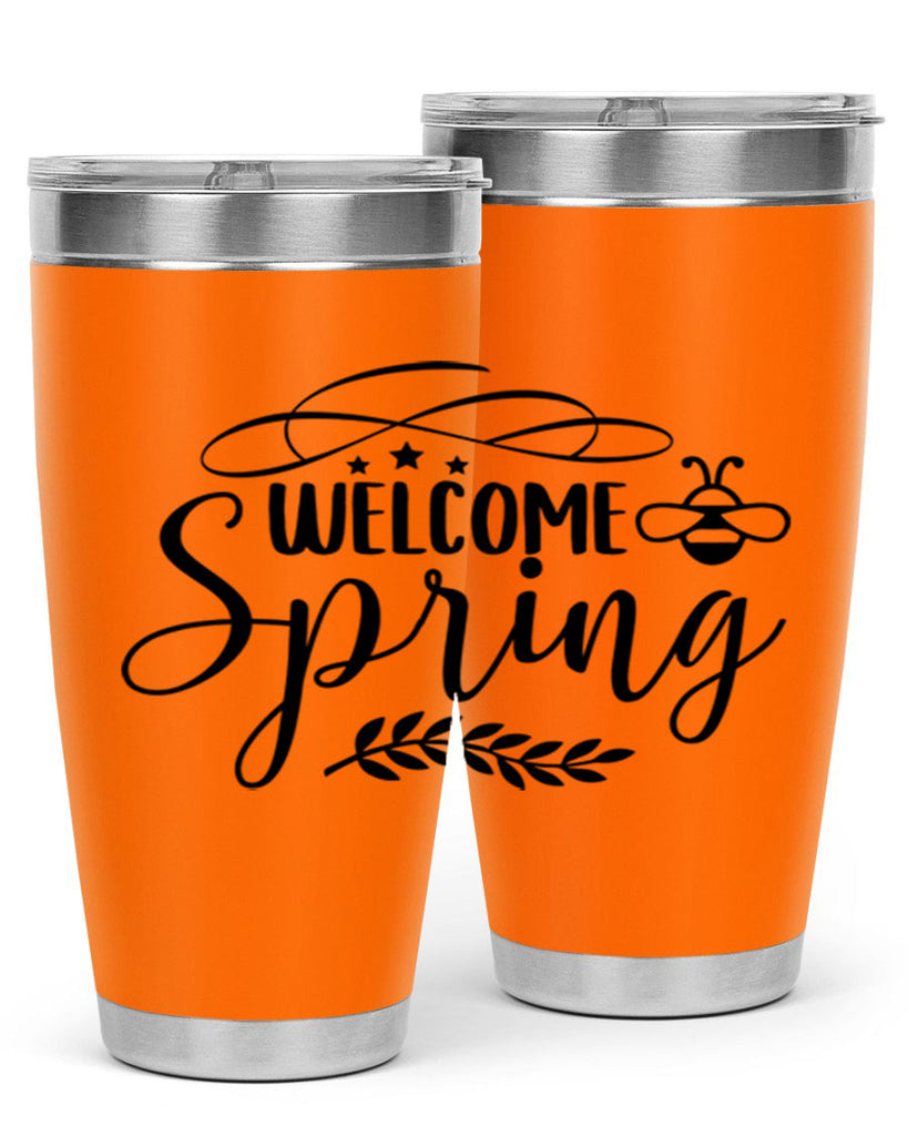 Welcome spring design  594#- spring- Tumbler