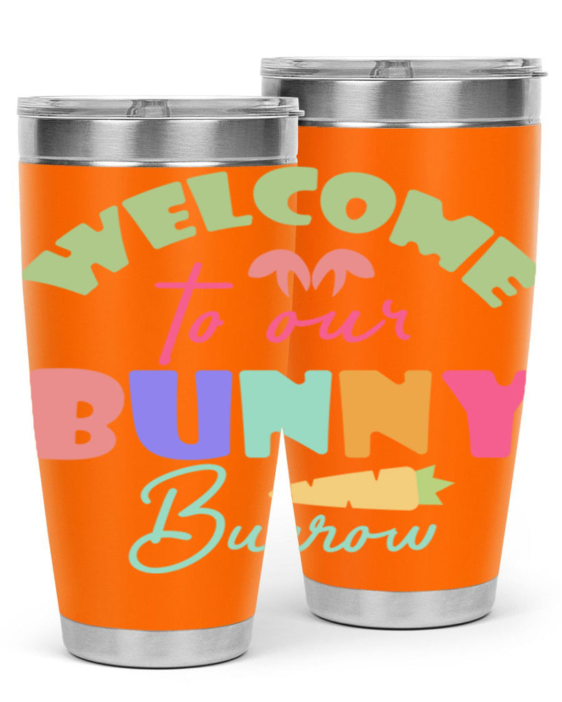 Welcome to our bunny burrow588#- spring- Tumbler