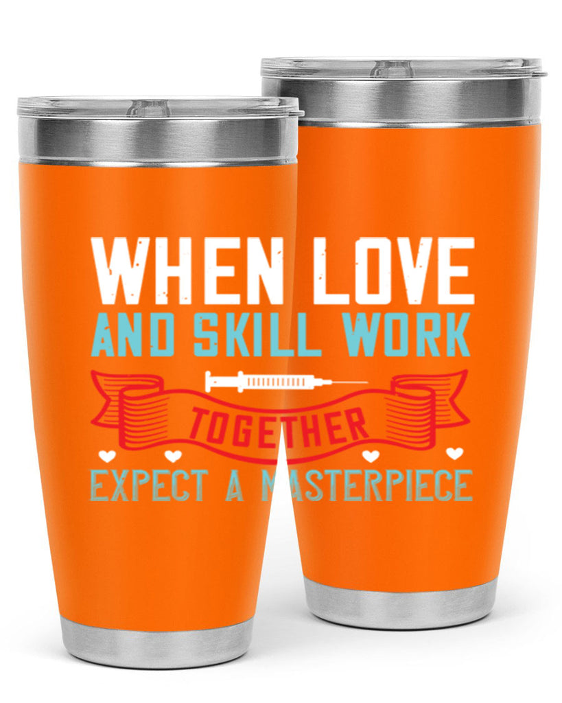 When love and skill work together expect a masterpiece Style 254#- nurse- tumbler