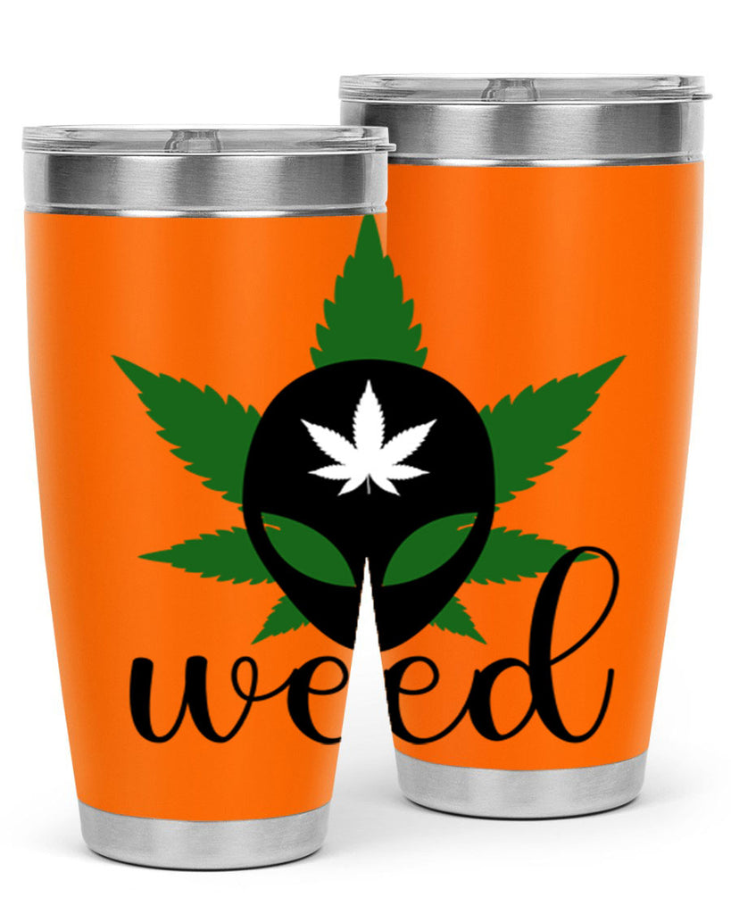 alien weed 12#- marijuana- Tumbler