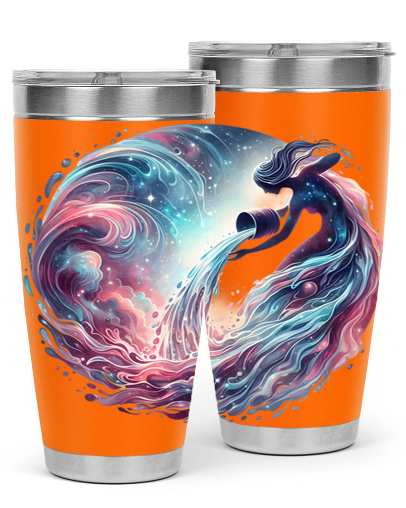 aquarius 91#- zodiac- Tumbler