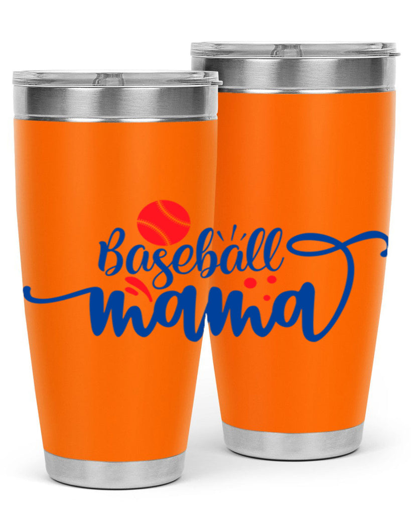 baseball mama 2208#- baseball- Tumbler