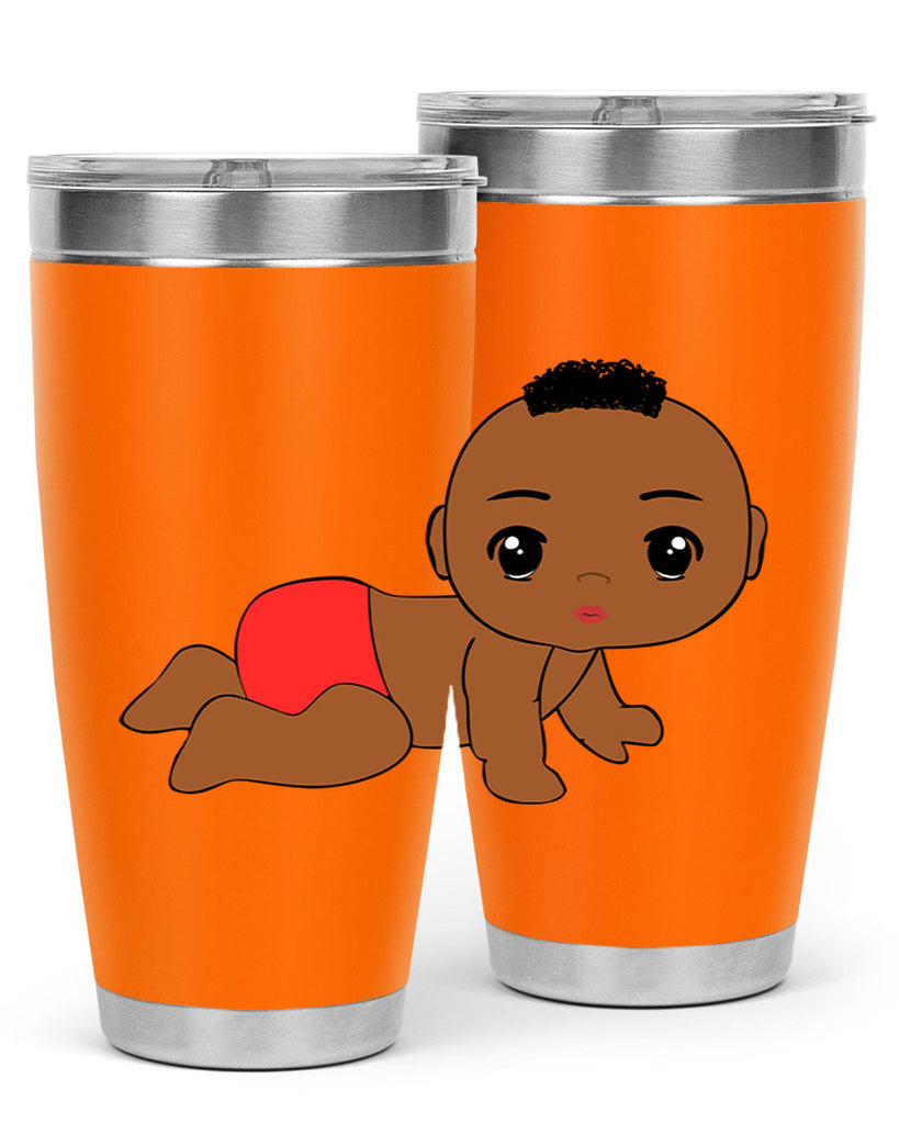 black baby boy 5#- black men - boys- tumbler