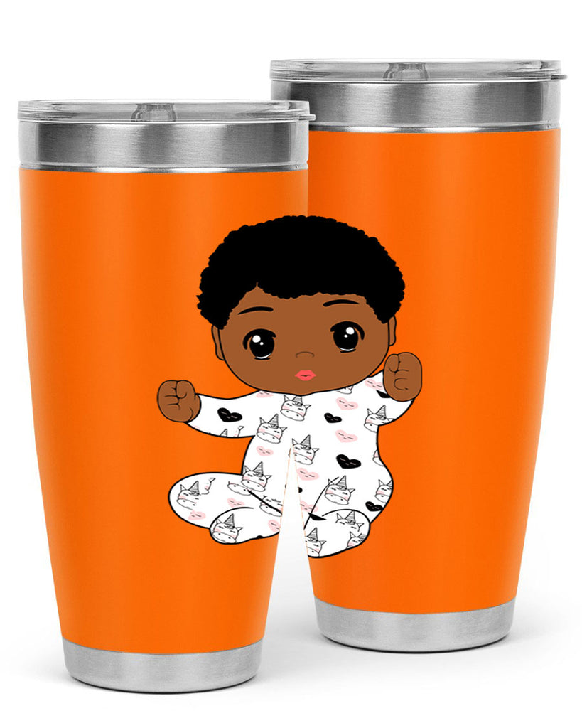 black baby boy 8#- black men - boys- tumbler