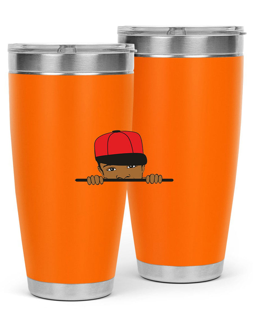 black boy 3#- black men - boys- tumbler
