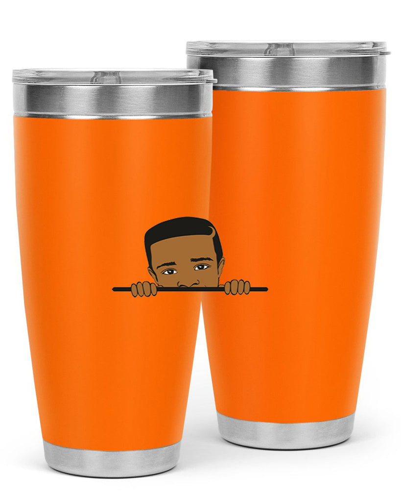 black boy 5#- black men - boys- tumbler