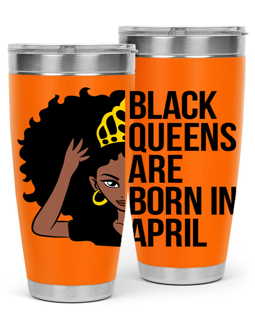 black queens are born in april 218#- black words phrases- Cotton Tank