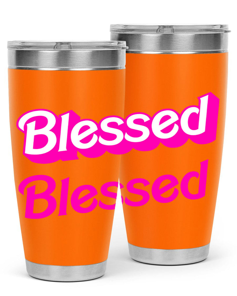 blessed barbie 193#- black words phrases- Cotton Tank