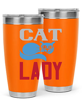 cat lady Style 31#- cat- Tumbler