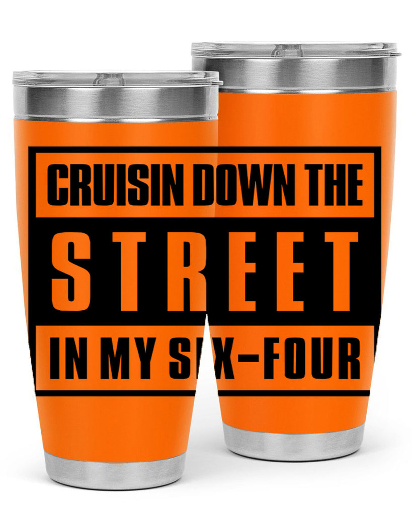 cruisin down the street 181#- black words phrases- Cotton Tank