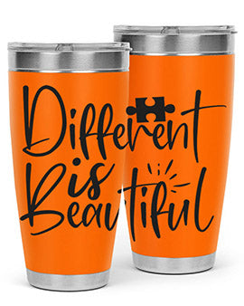 different is beautiful Style 12#- autism- Tumbler