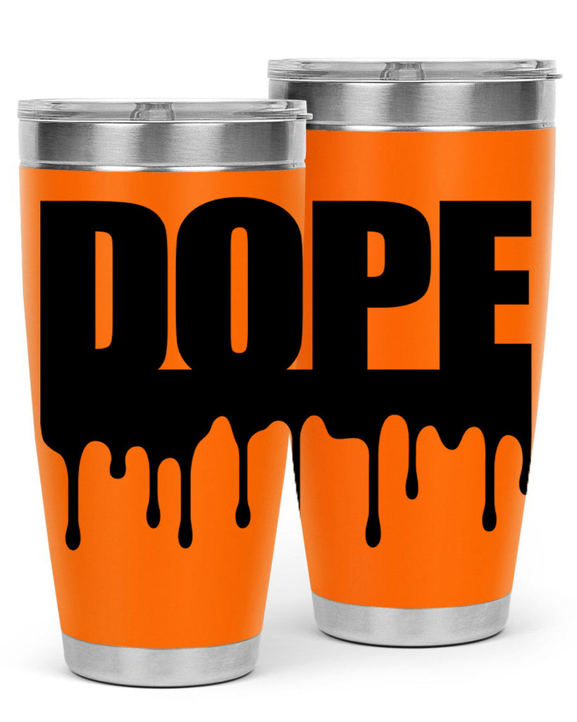 dope drip 166#- black words phrases- Cotton Tank