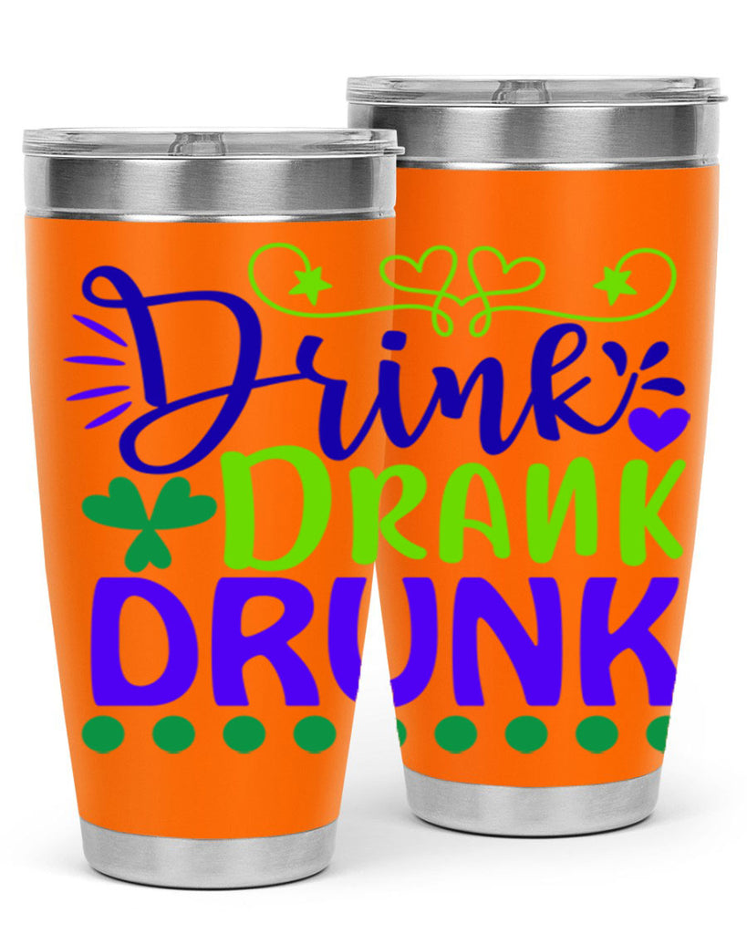 drink drank drunk 22#- mardi gras- Tumbler