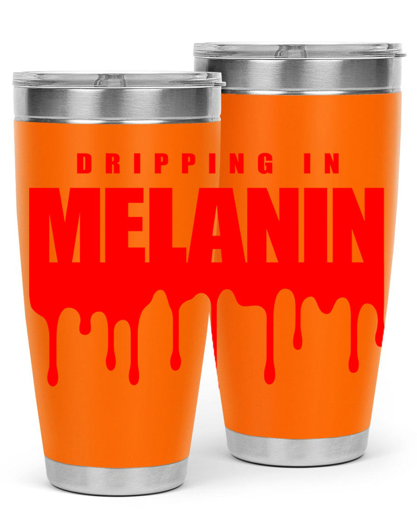 dripping in melanin 161#- black words phrases- Cotton Tank