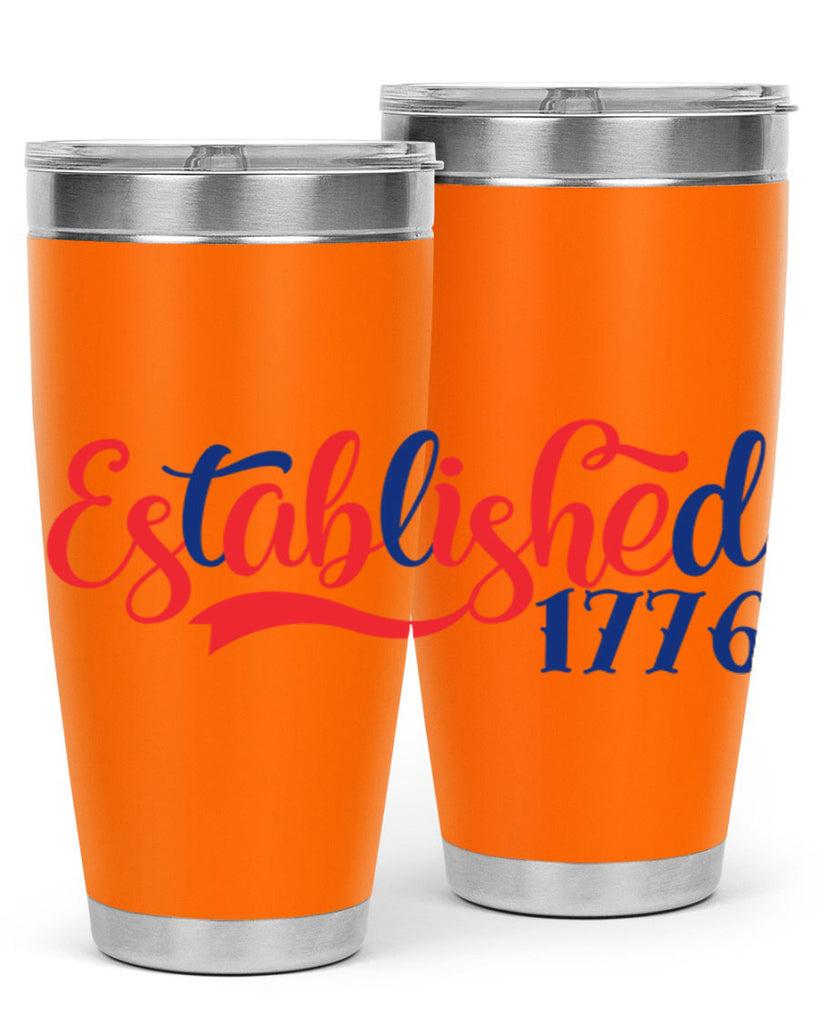 established Style 46#- Fourt Of July- Tumbler