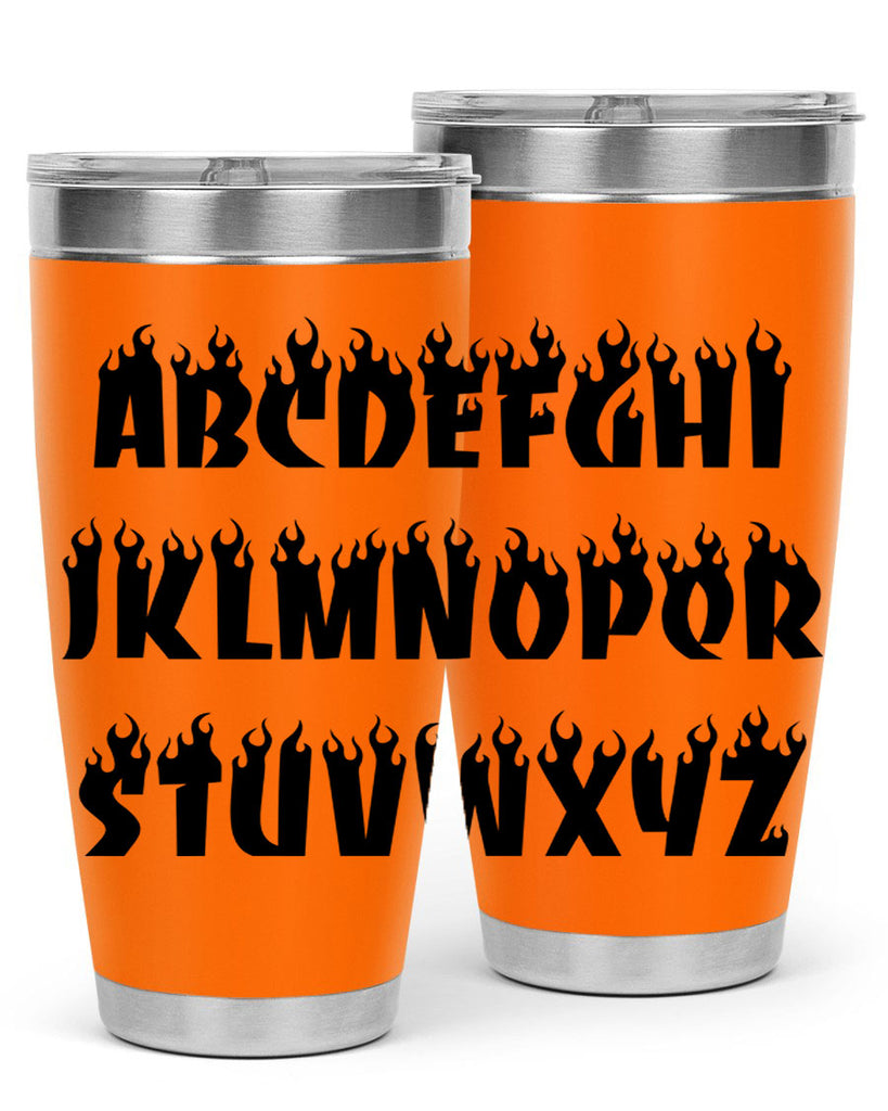 flame font 153#- black words phrases- Cotton Tank