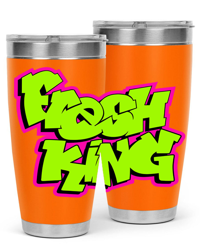 fresh king 147#- black words phrases- Cotton Tank