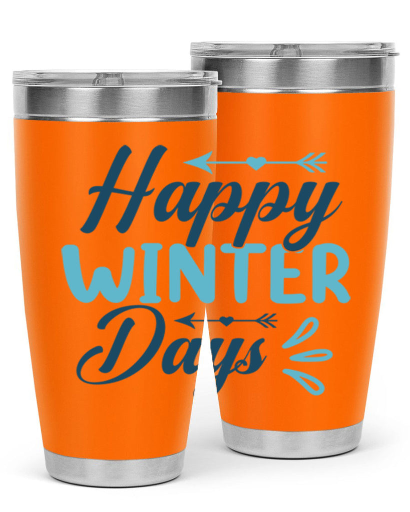 happy winter days 120#- winter- Tumbler